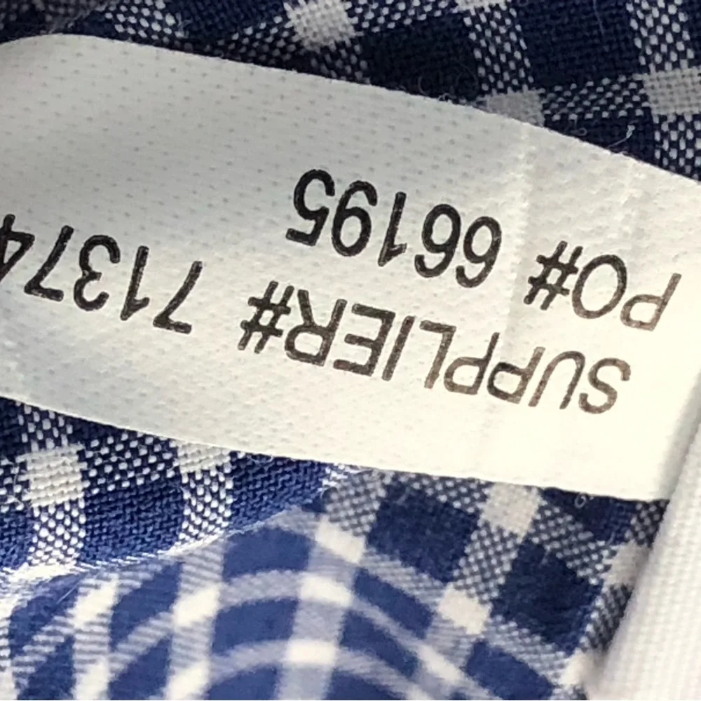 Polo Ralph Lauren Button Shirt Blue White Gingham Plaid Mens Red Pony XL Cotton